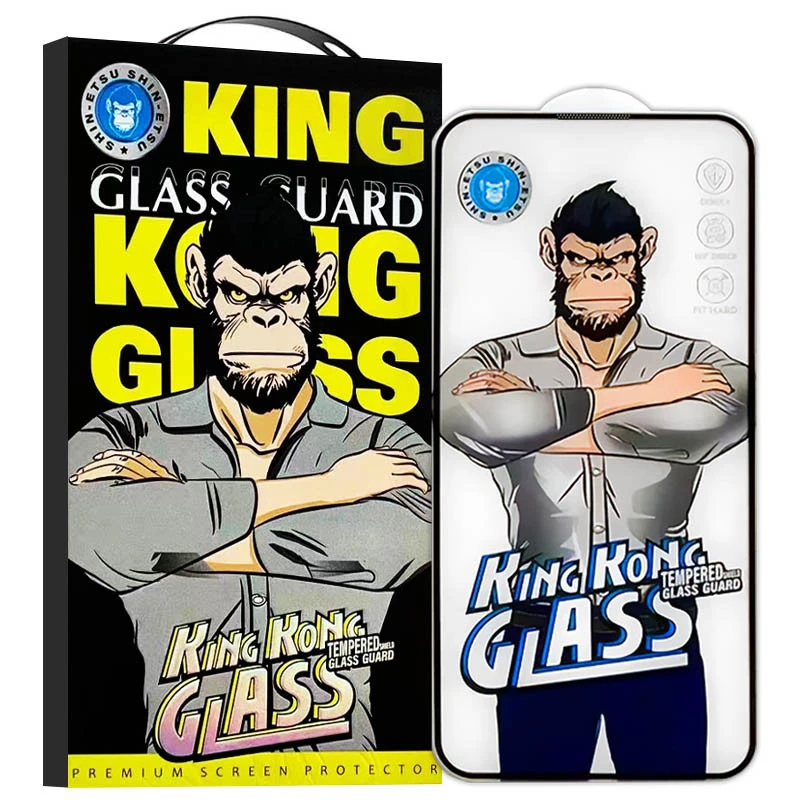 Защитное 2.5D стекло King Kong HD для Apple iPhone 18 Pro – Черный. Фото 1 из 8