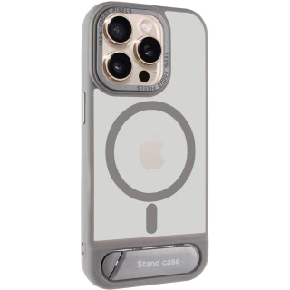 TPU+PC чехол Stand case для Apple iPhone 14 Pro (6.1") — Grey
