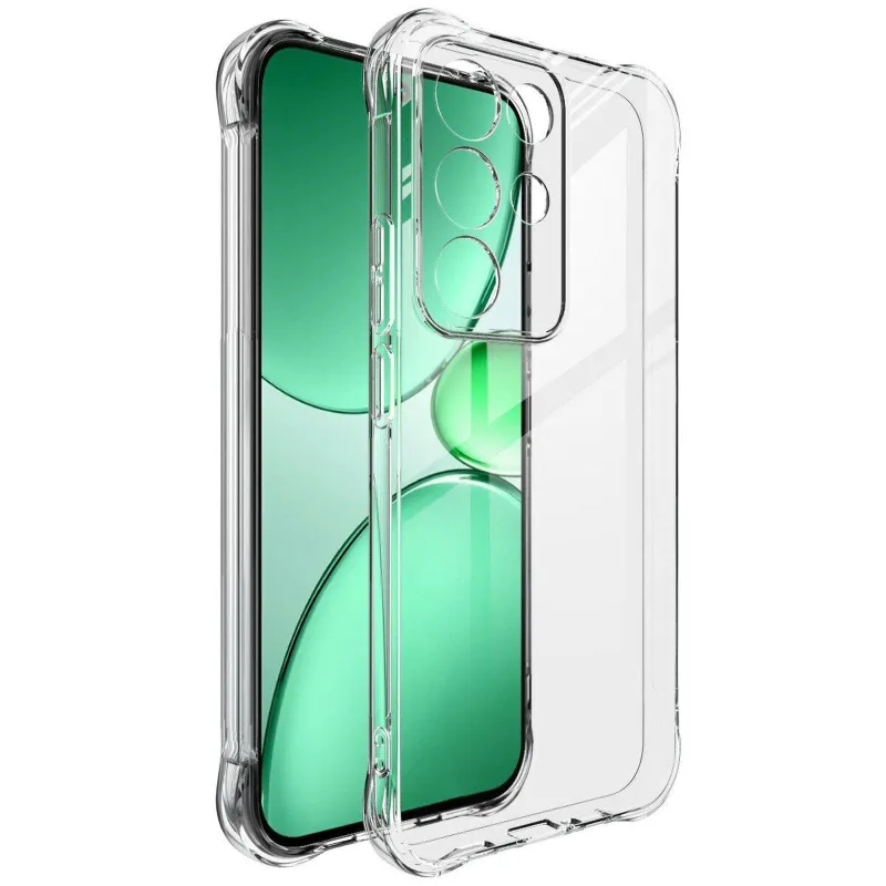 Ультратонкий силіконовий чохол GETMAN з критими бортами та камерою для Realme C85 – Безбарвний (прозорий). Фото 1 з 3
