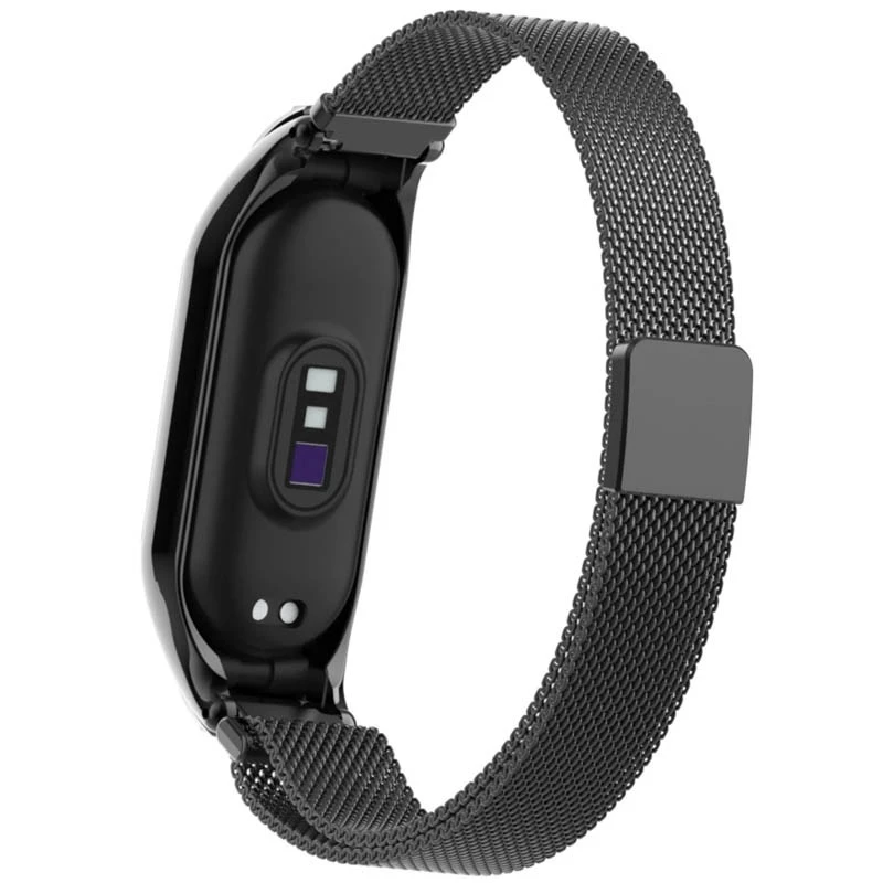 Ремінець Milanese Loop Design для Xiaomi Mi Band 7 – Black. Фото 4 з 8