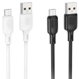 Дата кабель Borofone BX113 Lenny USB to MicroUSB 2.4A (1m)