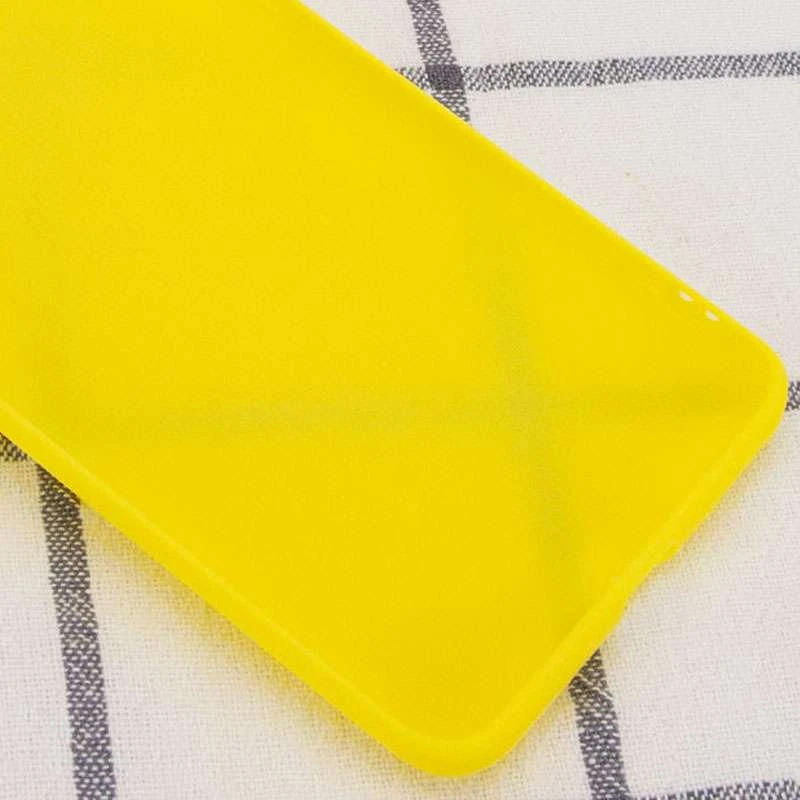 Кольоровий силіконовий чохол на Xiaomi Poco X4 Pro 5G – Жовтий. Фото 5 з 7