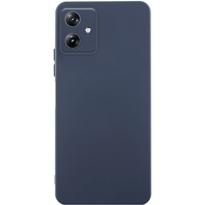Кольоровий силіконовий чохол GETMAN із закритою камерою для Motorola Moto G54 – Синій / Midnight Blue. Фото 1 Кольоровий силіконовий чохол GETMAN із закритою камерою для Motorola Moto G54 – Синій / Midnight Blue. Фото 1 з 1