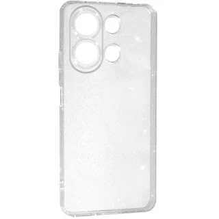 Блестящий силиконовый чехол на Xiaomi Redmi Note 13 4G — Clear