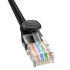 Кабель Baseus High Speed CAT5 Gigabit Ethernet Cable (Round Cable) 1m Cluster (B00133206111-01) – Black. Фото 3 з 6