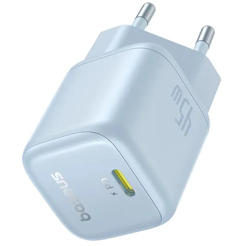 МЗП Baseus PicoGo GaN Fast Charger 45W (1USB-C) (P10176800) – Galaxy Blue. Фото 4 з 5