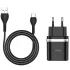 МЗП Hoco C12Q Smart QC3.0 (1USB/3A) + Type-C – Чорний. Фото 2 з 6