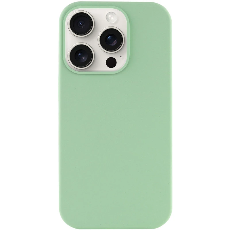 Чохол з закритим низом Silicone Case на Apple iPhone 13 Pro Max (6.7") – Зелений / Pistachio. Фото 2 з 7
