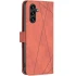 Шкіряний чохол-книжка Geometric Pattern для Samsung Galaxy A16 4G/5G – Brown. Фото 2 з 4