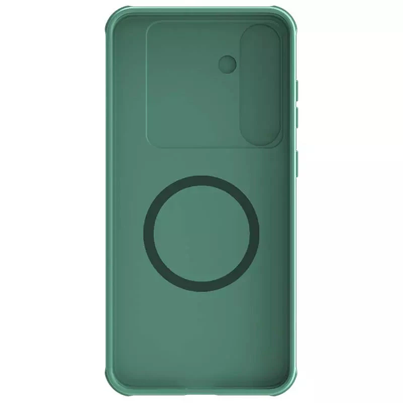 Пластикова накладка Nillkin Pro зі шторкою для камери та магнітом на Samsung Galaxy S24+ – Deep Green. Фото 6 з 8