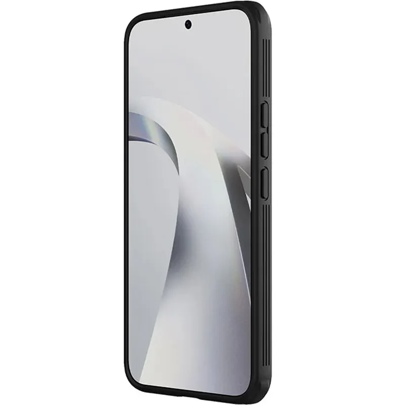 Карбоновая накладка Nillkin Pro со шторкой для камеры для Xiaomi 17T – Black. Фото 3 из 5