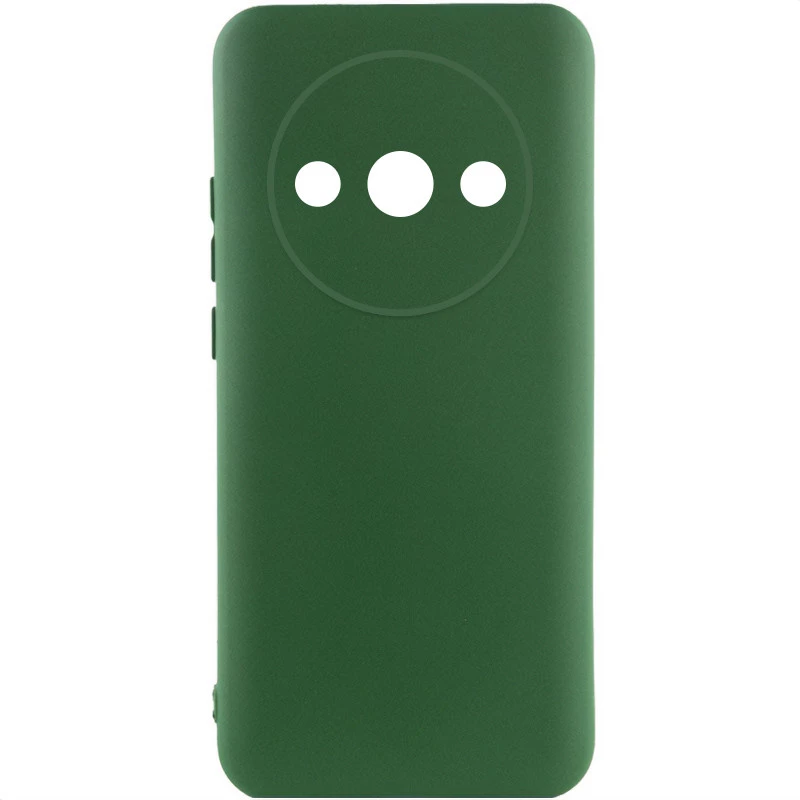 

Чехол Silicone Case Lakshmi Plus с закрытой камерой для Xiaomi Redmi A3 (Зеленый / Dark green), Зелений / dark green