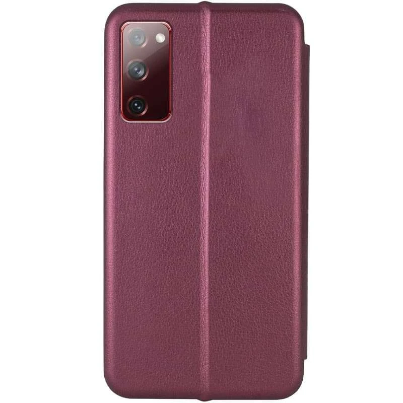 Чохол-книжка класичний на Samsung Galaxy S20 FE – Бордовий. Фото 3 з 3
