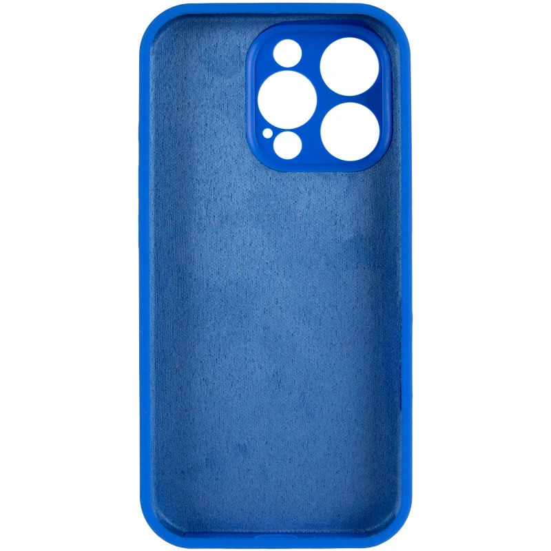 Чохол Silicone Case з захистом камери на Apple iPhone 13 Pro Max (6.7") – Синій / Capri Blue. Фото 12 з 13
