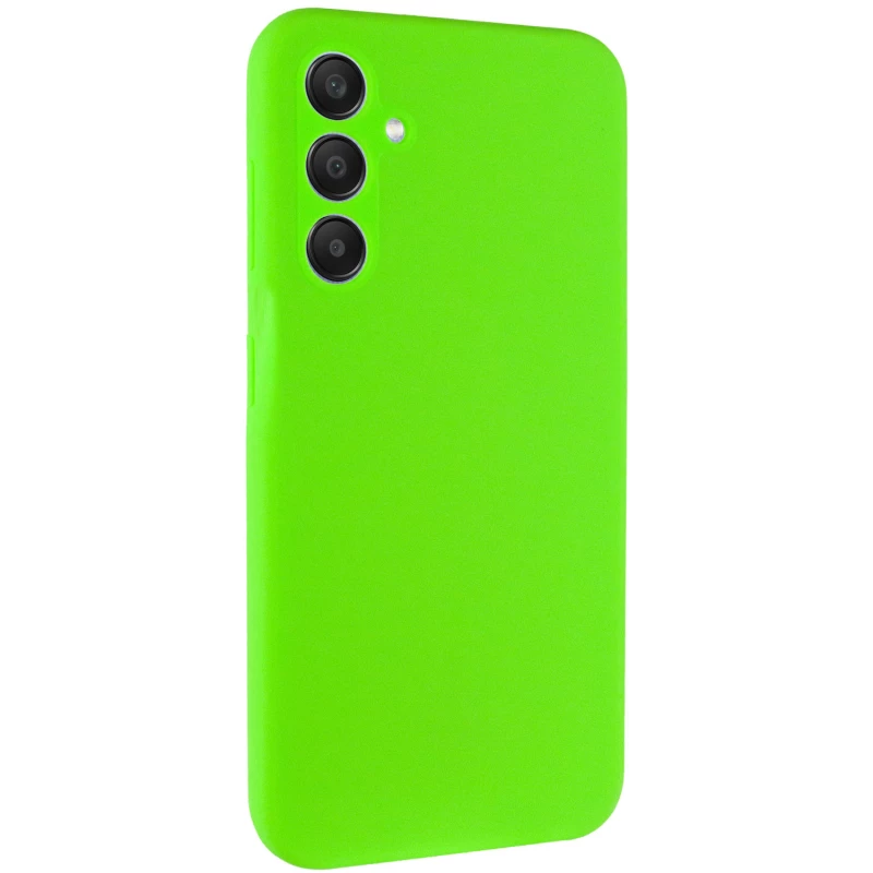 Чохол Silicone Case Lakshmi Plus з закритою камерою на Samsung Galaxy A35 – Салатовий / Neon Green. Фото 2 з 6