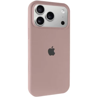 Чохол Silicone Case з закритим низом на Apple iPhone 17 Pro (6.3") — Сірий / Lavender