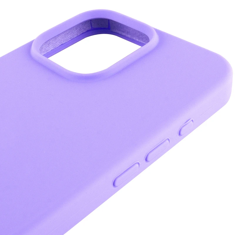 Чохол Silicone Case з закритим низом на Apple iPhone 16 Pro – Бузковий / Dasheen. Фото 7 з 9