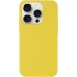 Чехол с закрытым низом Silicone Case для Apple iPhone 15 Pro Max (6.7") – Желтый / Yellow. Фото 1 из 7