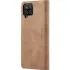 Шкіряний чохол-книжка CaseMe Velvet Nubuck для Samsung Galaxy A12 – Brown. Фото 3 з 6