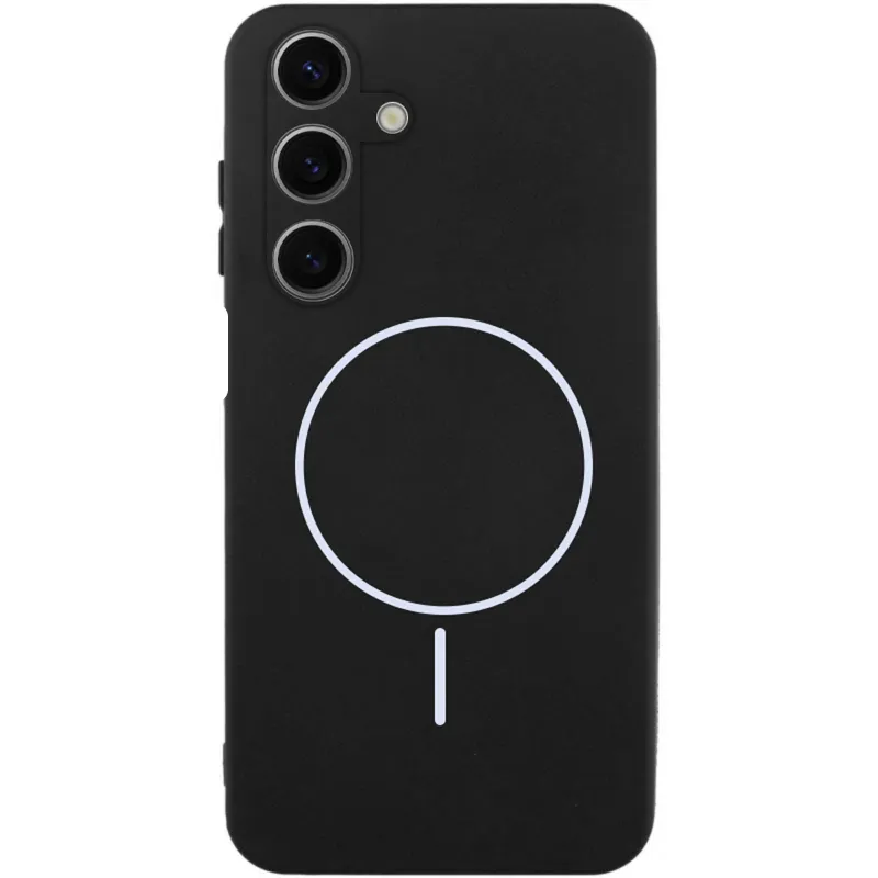 Чохол Silicone Cover Lakshmi Full Camera (AA) with Magnetic Fit для Samsung Galaxy A17 4G/5G – Чорний / Black. Фото 1 з 1