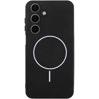 Чохол Silicone Cover Lakshmi Full Camera (AA) with Magnetic Fit для Samsung Galaxy A17 4G/5G — Чорний / Black