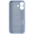 Чехол Silicone Case с защитой камеры для Apple iPhone 16 – Голубой / Sweet Blue. Фото 7 из 8