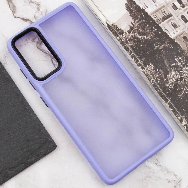 Чехол TPU+PC Lyon Frosted на Motorola Moto G04 – Purple. Фото 4 из 6