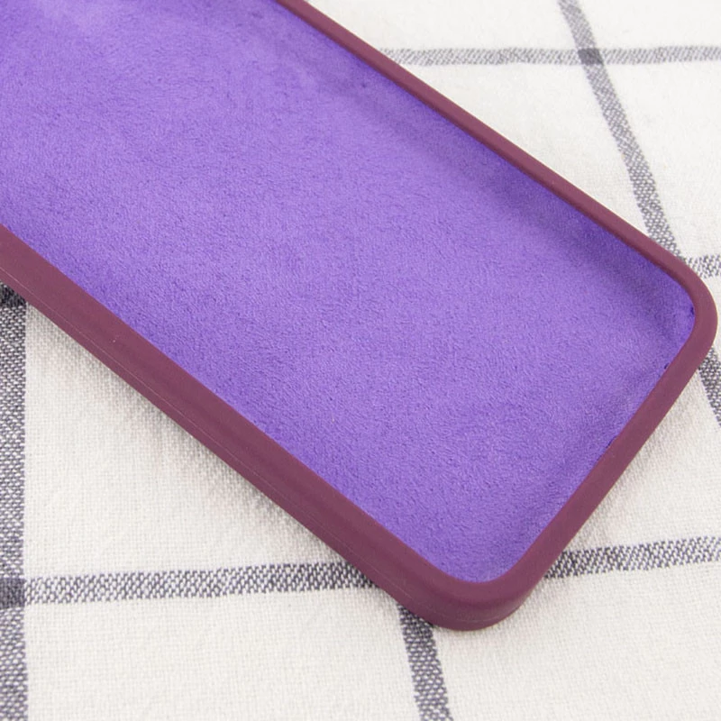 Чохол Silicone Case Square L з захистом камери на Apple iPhone 11 Pro (5.8") – Бордовий / Maroon. Фото 3 з 3
