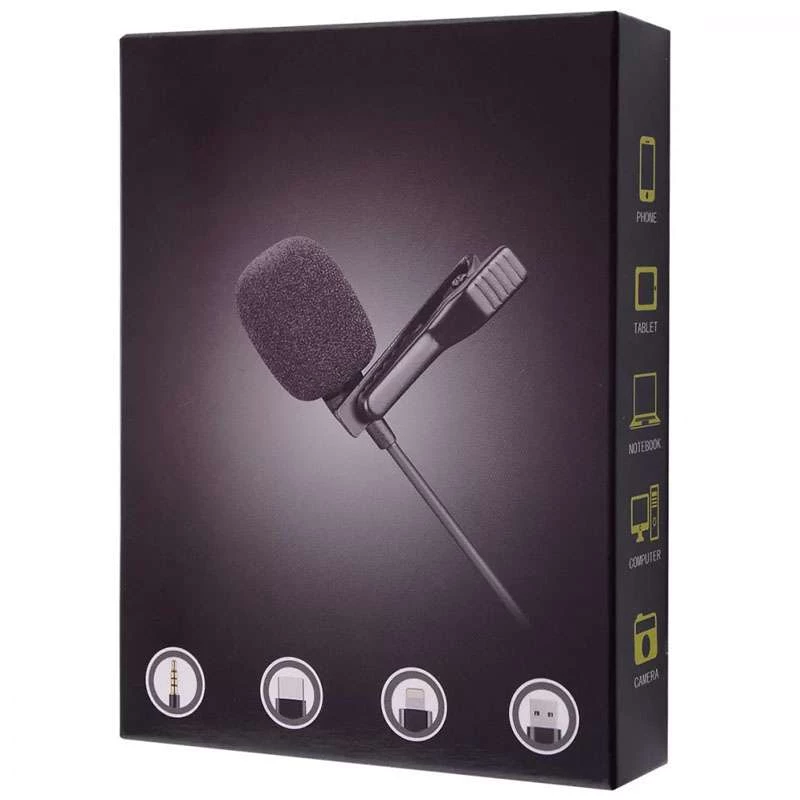 Мікрофон петличний 3,5mm Mini-Jack – Чорний. Фото 4 з 4