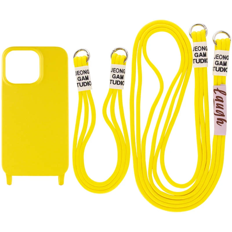 

Чохол TPU two straps California на Apple iPhone 12 Pro (6.1") (Жовтий)