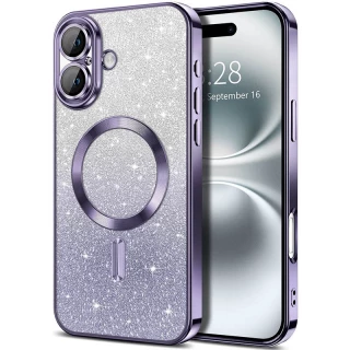 Чохол з блискітками, захисними лінзами на камеру та MagSafe на Apple iPhone 16 Plus фото 1 з 4