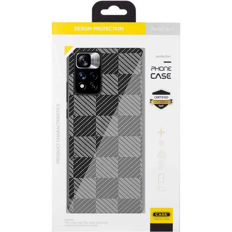 Чехол TPU+PC Grid для Xiaomi Redmi Note 11 Pro 4G/5G – Cube. Фото 2 из 2