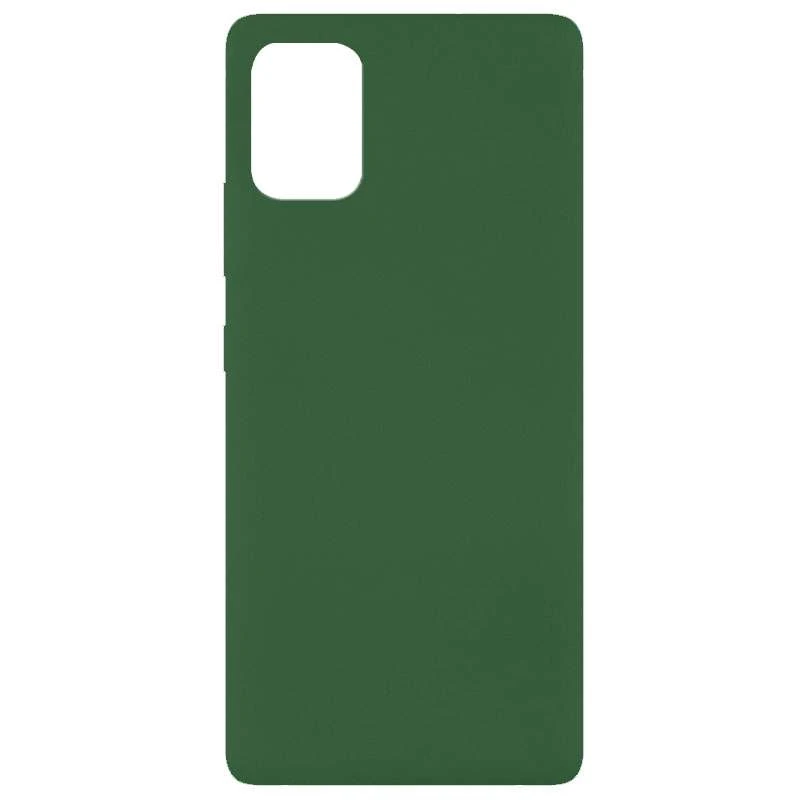 

Чохол Silicone Case без лого на Xiaomi Mi 10 Lite (Зелений / Dark green)