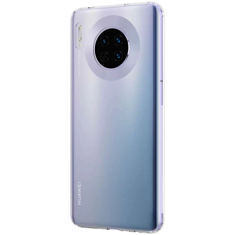 Ультратонкий силиконовый чехол с заглушкой для Huawei Mate 30 – Бесцветный (прозрачный). Фото 3 из 3
