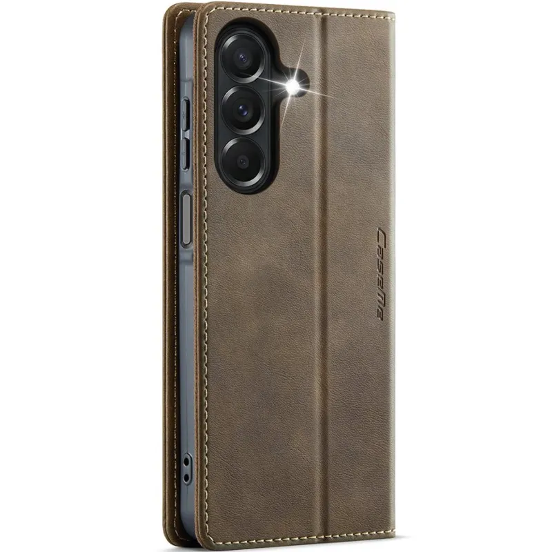 Шкіряний чохол-книжка CaseMe Velvet Matte для Samsung Galaxy A27 – Coffee. Фото 2 з 5