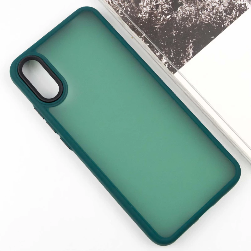 Чехол TPU+PC Lyon Frosted на Oppo A60 – Green. Фото 2 из 6