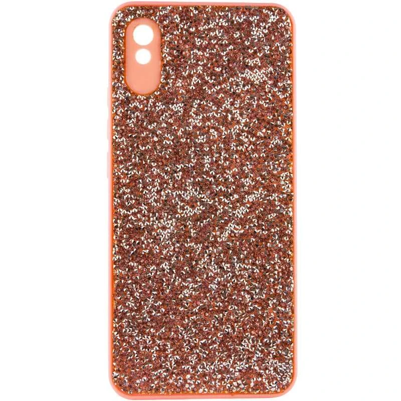 

Чехол со стразами и закрытой камеры для Xiaomi Redmi 9A (Pink)
