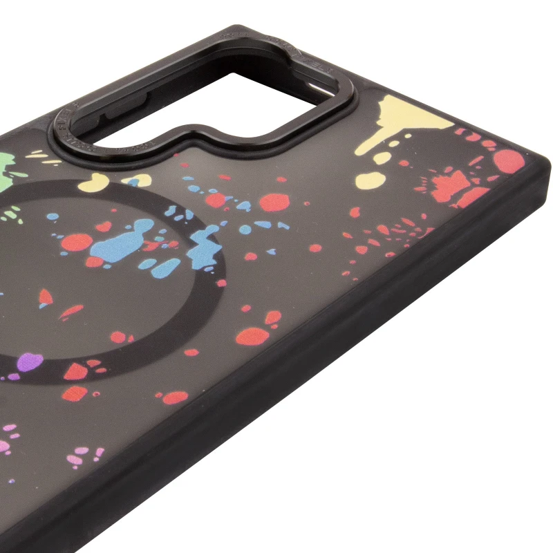 Чохол абстракція малювання з MagSafe на Samsung Galaxy S24 Ultra – Titanium black. Фото 5 з 6