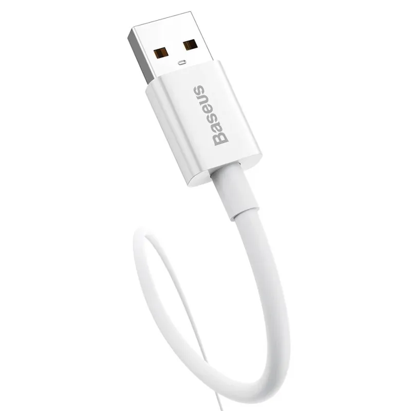Дата кабель Baseus Superior Series Fast Charging USB to Type-C 100W (2m) (P10320102214) – Moon White. Фото 2 из 5