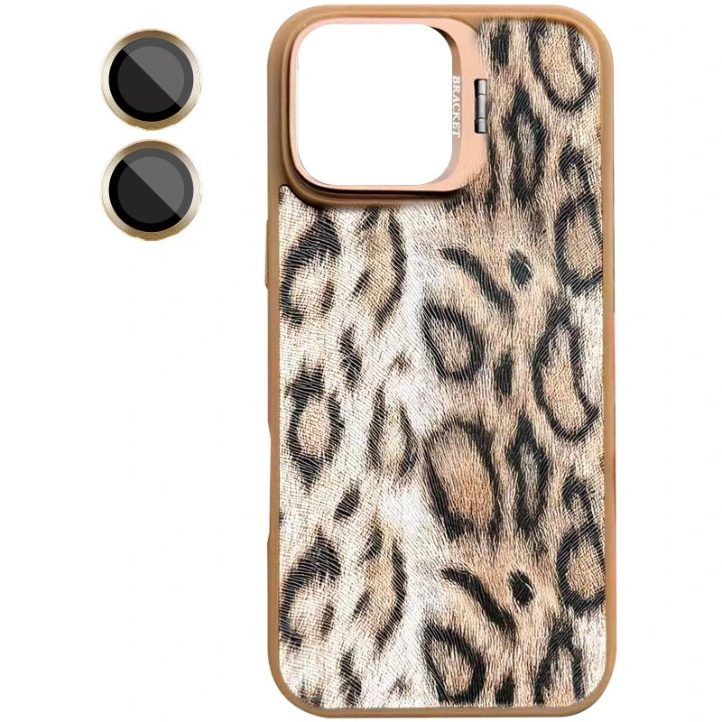 Чохол TPU+PC Wild Leopard with MagSafe and Lens для Apple iPhone 17 (6.3") – Brown. Фото 2 з 2