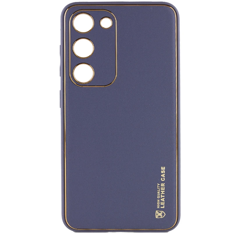 Шкіряний чохол Xshield на Samsung Galaxy S23 – Сірий / Lavender Gray. Фото 1 з 10
