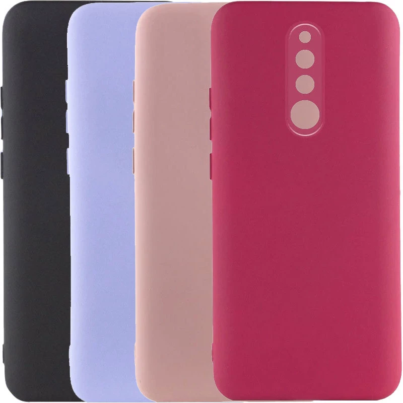 Кольоровий силіконовий чохол GETMAN із закритою камерою для Xiaomi Redmi 8 фото 2 з 2