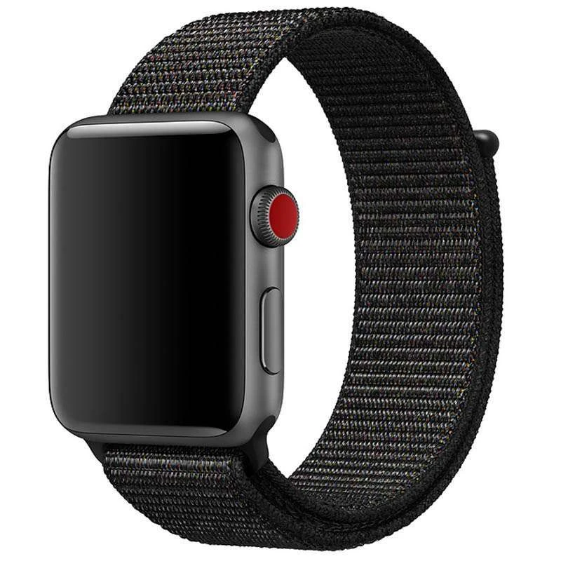 

Ремешок Nylon для Apple watch 38mm/40mm (Черный / Black), Чорний / black