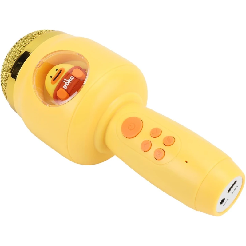 Караоке Микрофон-колонка Animals – Yellow. Фото 3 из 6