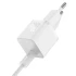 СЗУ Baseus GaN5 Fast Charger (mini) 1C 20W + Type-C to Type-C (P10110900113) – Moon White. Фото 2 из 6