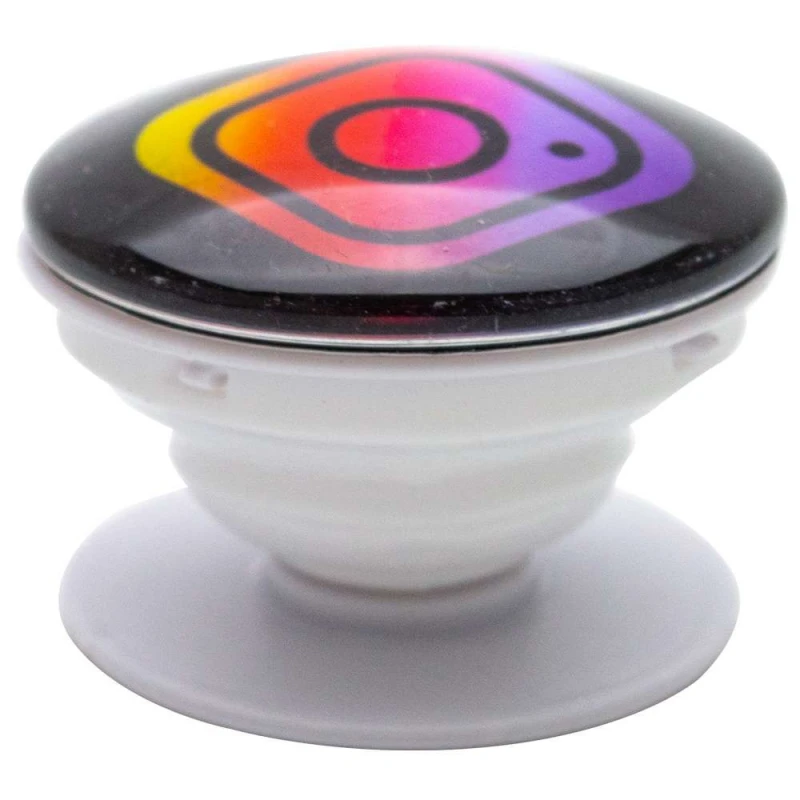 Тримач для телефона Glass Logo – Instagram / Чорний. Фото 2 з 5