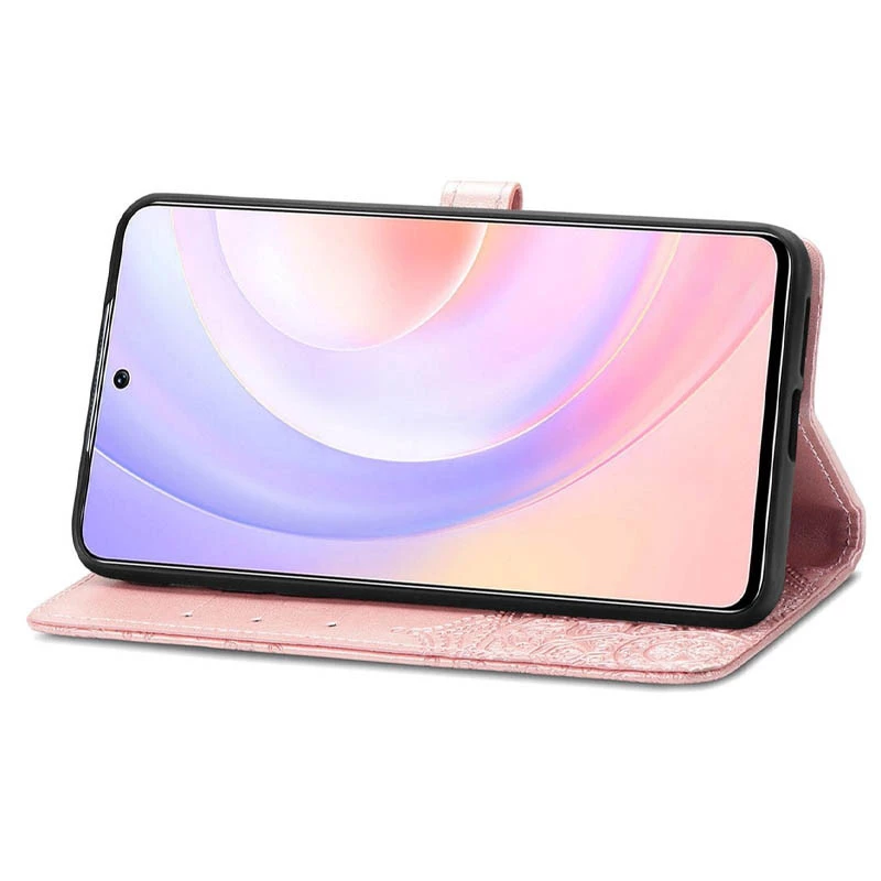 Шкіряний чохол-книжка Art Case з візитницею для TECNO Camon 17P – Рожевий. Фото 5 з 5