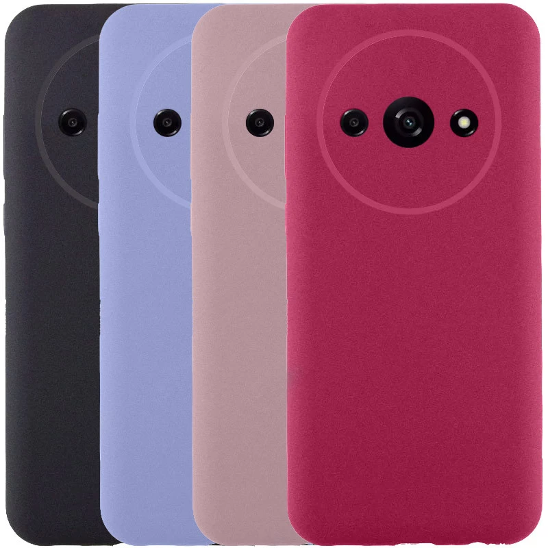 Цветной силиконовый чехол GETMAN с закрытой камерой на Xiaomi Redmi A3 фото 1 из 2