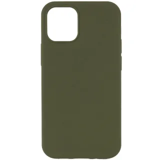 Чохол Silk Full Protective (AA) NO LOGO для Apple iPhone 12 Pro (6.1") — Зелений / Dark Olive