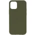 Чехол с закрытым низом Silicone Case для Apple iPhone 11 Pro (5.8") – Зеленый / Dark Olive. Фото 1 из 3